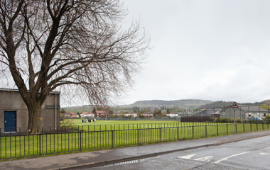 The site of the new school in Dumbarton